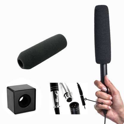 WON Mic Shotgun Condenser Microphone to Interview for Mobile Phone (Black) Microphone