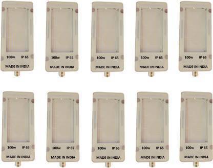 impression 100W LED COB Lamp Waterproof Chip Lens Reflector 230V Outdoor Street Light (Cold White) WHITE BODY PACK OF 10 Flood Light Outdoor Lamp