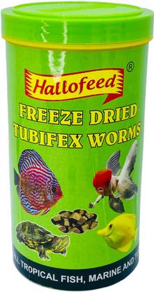 Hallofeed Freeze Dried Tubifex Worms 0.1 kg Dry Adult Fish Food