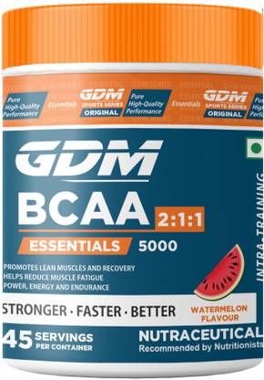 GDM NUTRACEUTICALS BCAA Essentials - Intra Workout Supplement For Muscle Recovery(315 g, Watermelon) BCAA
