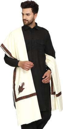 swi stylish Wool Embroidered Men Shawl