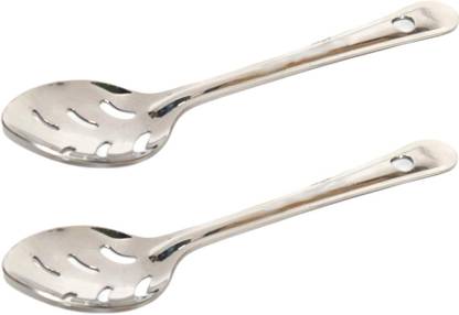 Marwall Stainless Steel Achaar Spoon 2 Pcs Set Stainless Steel Serving Spoon Set