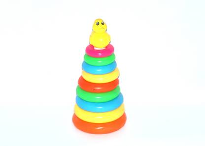 GD Multicolor Ring pyramid Toy For Kids