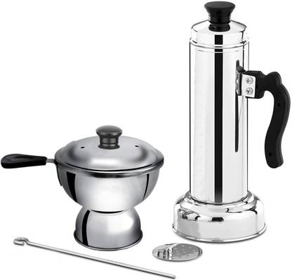Panca Stainless Steel Puttu Maker Puttu Kodam Chiratta Maker Puttu Kutti Puttu Cooker Puttu Vessel Stainless Steel Steamer (1.5 L) Stainless Steel Steamer