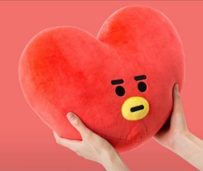 Fusked TATA BTS SOFT CUSHION TOY RED  - 10 inch
