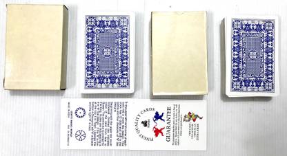 A SARKAR MAGIC WORLD MARKED MAGIC PLAYING CARD BLUE (SET OF 2) / SPY MARK CARD DECK / MENTALIST CODE MARK CARD PACKET 1 Magic Tricks
