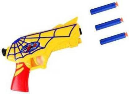 SSGT CART Spiderman Toy Gun With Soft Bullets Guns & Darts Guns & Darts (Multicolor) Guns & Darts