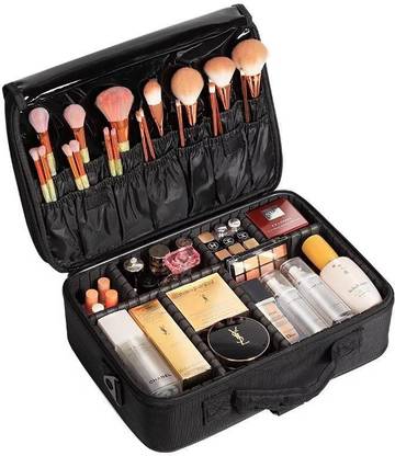Bombay Vanity Black Vanity Bag - XL Makeup Box Vanity Box