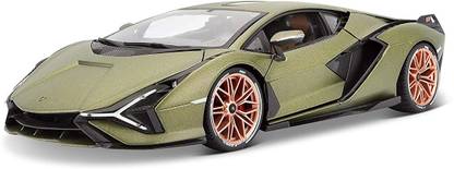 GREAT WORK Lamborgini Toy car Die-Cast 4 Wheel Drive Metal Car Pull Back with Openable Doors, Light, Trunk, and Music for Kids