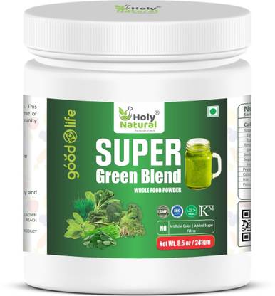 Holy Natural Super Green Blend Whole Food Powder – 241 GM