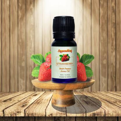 Sugandhim Strawberry Multipurpose Aroma Oil Strawberry Multipurpose Aroma Oil 10 ML