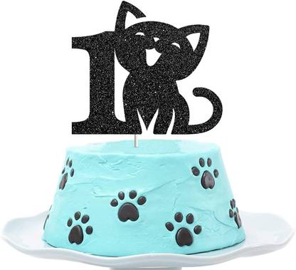 ZYOZI CAT Cake Topper (1ST Birthday)Cat One Cake Topper Cake Topper
