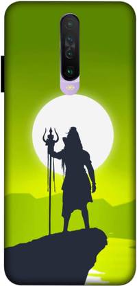 NDCOM Back Cover for POCO X2 Lord Shiva Shadow Printed
