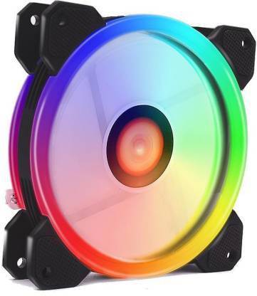 Obvie 120 Auto RGB Fans 120mm RGB Case Fans, Dual Light Loop RGB LED Fans, RGB Gaming PC Fans, Quiet Cooling Computer Fans Cooling Fan Cabinet Cooler