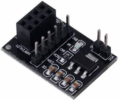 TRUSTECH NRF 8 pin Socket Breakout Adapter Module Board 3.3V Regulator Plate + Wireless Transceiver​ Module compatible with Ar-duino Electronic Components Electronic Hobby Kit