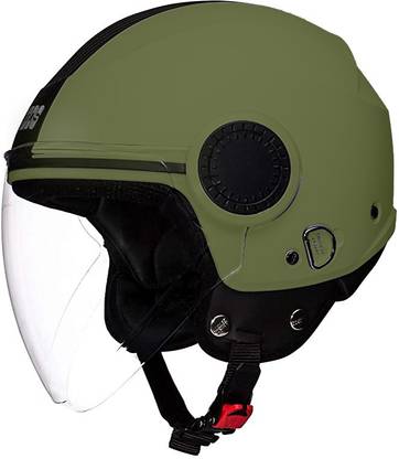 STUDDS URBAN HI-QUALITY OPEN FACE MILITARY GREEN 580 MM SIZE (L) Motorsports Helmet