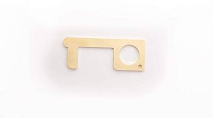 RPI SHOP SANIKEY Antimicrobial Hand Tool Brass Door Opener - Self-Cleaning Germ Key Tool Touch-Less Door Opener - Safe Touch Tool Key Chain