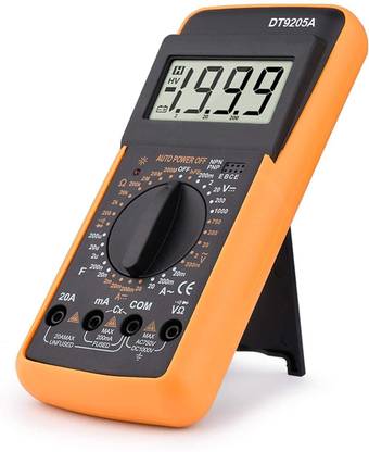 रिपब्लिक Professional Multimeter AC DC Voltage Current Resistance Capacitance HFE Diode Tester Multimeter Professional With Bazzer (9205) डिजिटल मल्टीमीटर