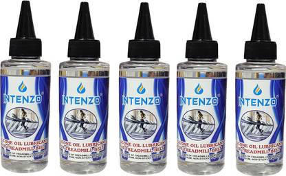 intenzo Silicone oil Lubricant for all type of treadmill belt and all gym Equipment's pack of 5 each in 125ml Manual Pump