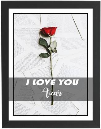 Beautum I Love You Azar Name Love You Printed Unique Digital Reprint 9inch x 13inch Painting Model No:CMGHP002695 Digital Reprint 13 inch x 9 inch Painting