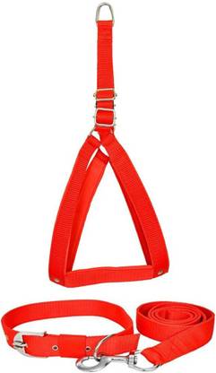 ALCAZAR AL126 Harness & Leash Red - Medium Dog Harness & Leash