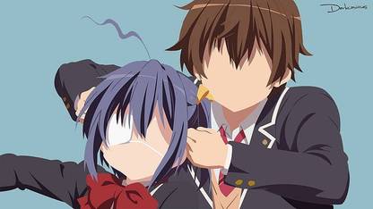 Anime Chuunibyou Demo Koi Ga Shitai Takanashi Rikka Togashi Yuta Matte Finish Poster Paper Print