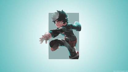 Anime Minimalism Izuku Midoriya Boku No Hero Academia Matte Finish Poster Paper Print