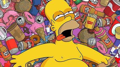Homer Simpson The Simpsons Food Duff Matte Finish Poster Paper Print