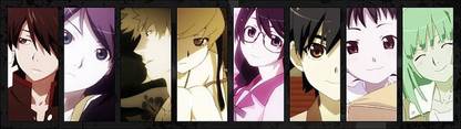 Anime Monogatari Series Araragi Koyomi Senjougahara Hitagi Matte Finish Poster Paper Print