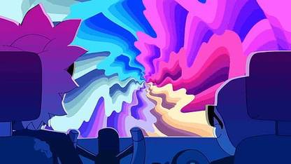 Rick And Morty Car Run The Jewels Vector Graphics Matte Finish Poster Paper Print