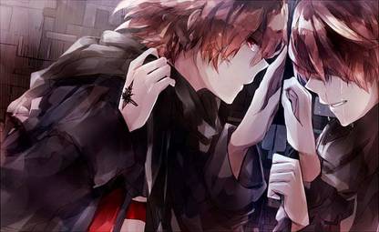 Anime Guilty Crown Mirror Reflection Crying Matte Finish Poster Paper Print