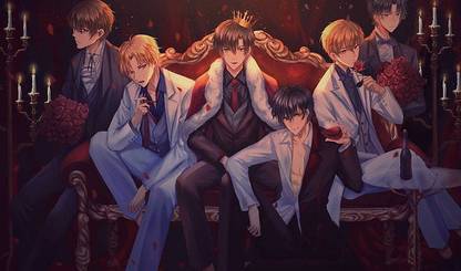 Anime Boys Shoujo King Crown Matte Finish Poster Paper Print