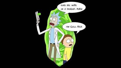 Rick And Morty Cartoon Rick Sanchez Morty Smith Matte Finish Poster Paper Print