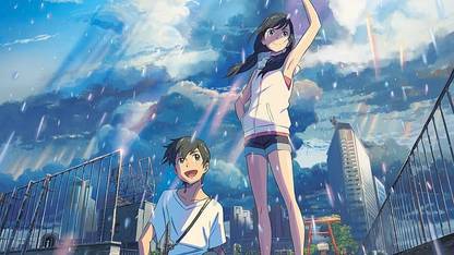 Weathering With You Hodaka Morishima Hina Amano Anime Anime Boys Matte Finish Poster Paper Print