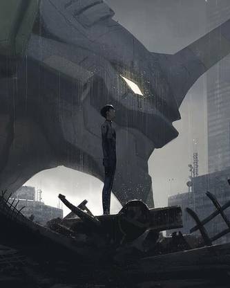 Evangelion 1 Neon Genesis Evangelion Eva Unit 1 Ikari Shinji Anime Matte Finish Poster Paper Print