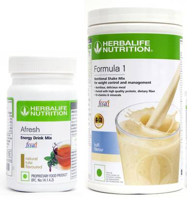 Herbalife Nutrition FORMULA 1 KULFI 500g WITH AFRESH TULSI 50g SET OF 2 PCS Plant-Based Protein
