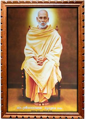 mperor Guru Deva Laminated Digital RePrint With Jungle Carving Design Natural Color Wood Frame Size(18 x 13 inch ) Religious Frame