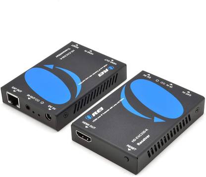 OREI HDMI Extender Over CAT5/CAT6 with IR Upto 330 ft -Loop Out -1080P Full HD Signal Distribution-Over IP(HD-EXC330-K) Media Streaming Device