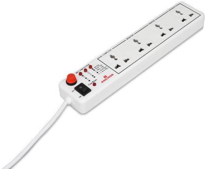 Anchor By Panasonic 4 way 6A International Socket with Single Switch 4  Socket Extension Boards