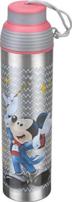 JOYO Disney Minnie Pluto Single Walled Fridge Bottle Pink 800 ml Water Bottle