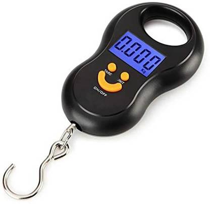 GLOWISH SMILING FACE MINI HAND PORTABLE ELECTRONIC EASY WEIGHING MACHINE Weighing Scale