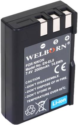 WELBORN EN-EL9 Rechargeable  Pack compatible with Nikon DSLR D60,D3000,D5000  Battery