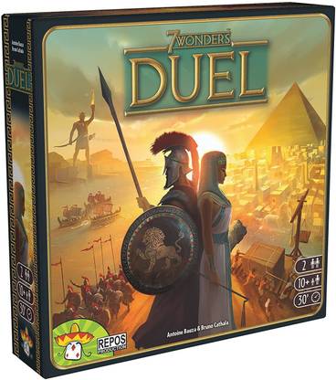 SHK Digitrade 7 Wonders Duel Board Game (BASE GAME) for 2 Players Strategy Board Game for Couples Board Game Accessories