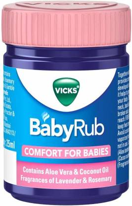 VICKS Babyrub 25Ml, Specifically For Babies-Moisturize, Soothe And Relax Your Baby Balm