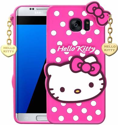 Just Be You Back Cover for Samsung Galaxy S6 | 3D Cute Hello Kitty Case |Soft Silicone Rubber Back Cover