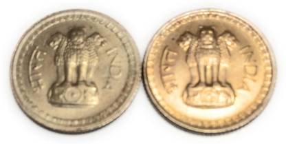 KGALLERY 25 Paise UNC Coins 1972 1975 2 Coins Modern Coin Collection