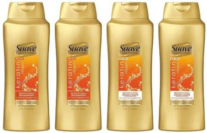 Suave Keratin Smoothing Shampoo and Conditioner 4pk/