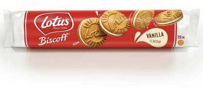 Lotus Biscoff Caramelised Vanilla Flavour Sandwich Cookies 150g Cream Filled Biscuit