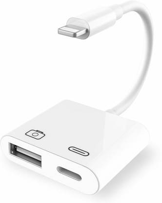 microware MHL Cable 0.11 m Lighting to Camera USB Adapter