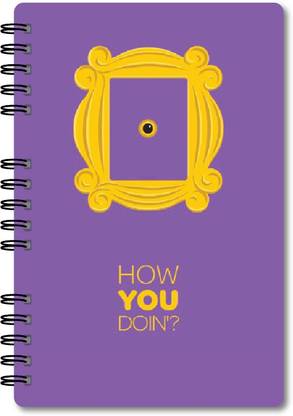 CREATIVE CONVERT Friends Peep Hole Frame Soft Cover A5 Diary Single Line 160 Pages